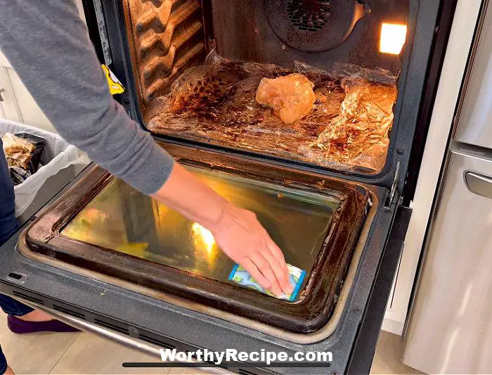 Is it safe to cook after using Easy Off Oven Cleaner?