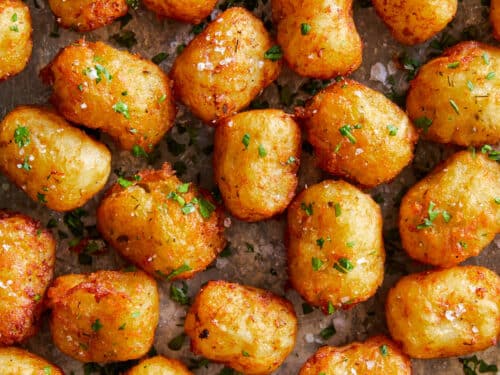 Are tater tots fried before freezing?