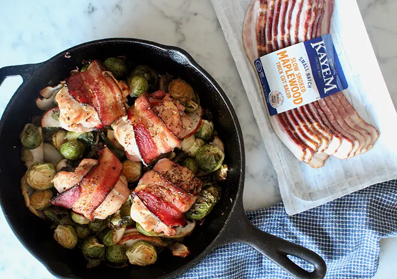 Can you cook bacon and chicken in the same pan?