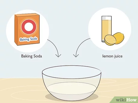 Can you mix lemon juice and baking soda to lighten hair?