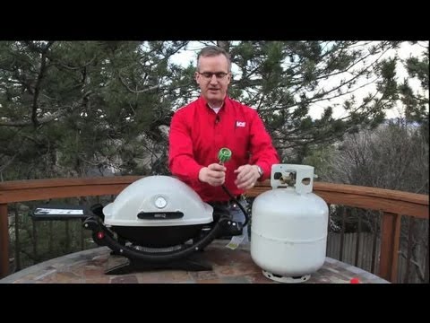 Can you use a large propane tank on a portable grill?