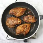 Can you use the same skillet after cooking the chicken?