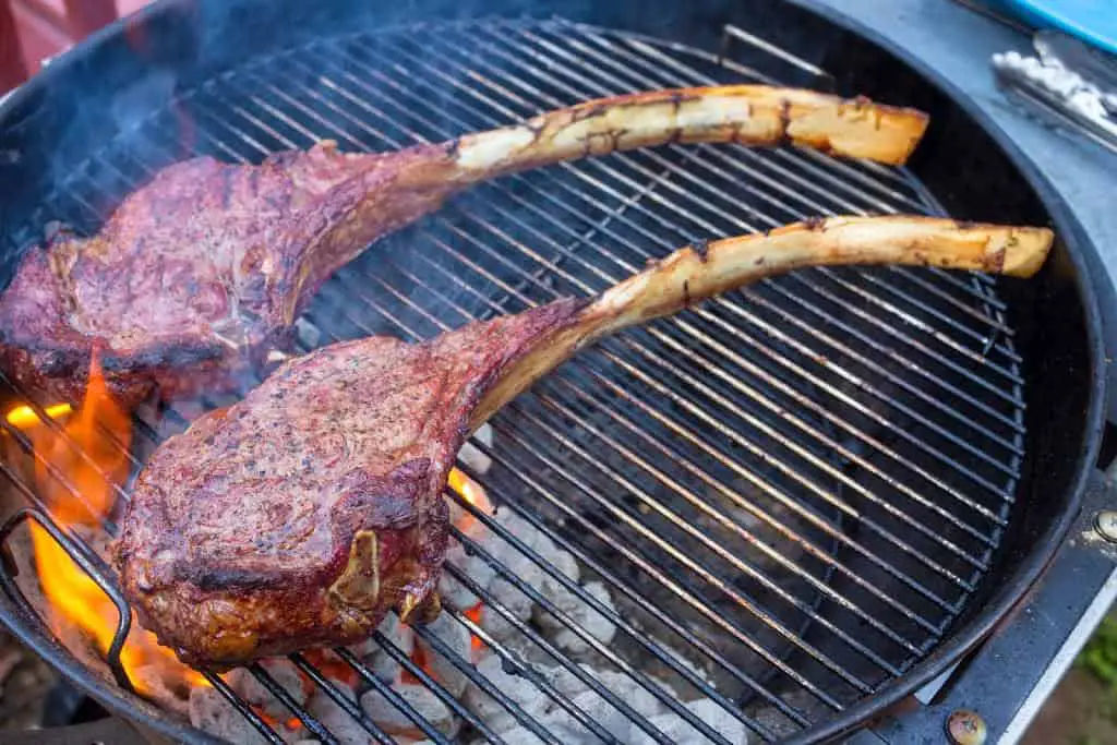 How do you cook a big tomahawk steak?