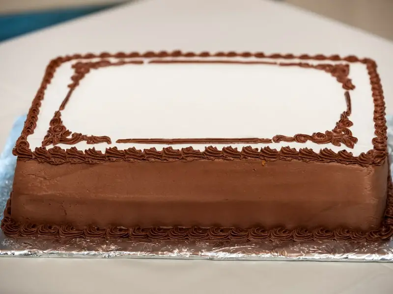How long to bake a half sheet cake?