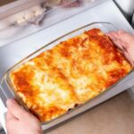 How to cook frozen lasagna in a glass pan?