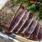 how to cook the skin of a tuna steak?