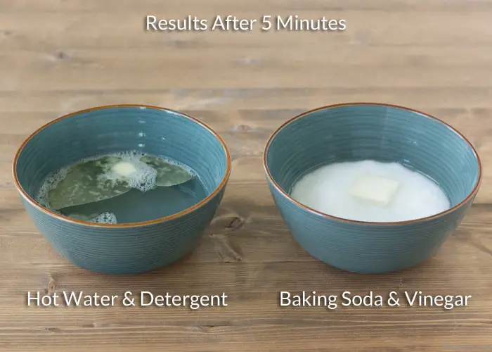 What happens if you boil vinegar and baking soda?
