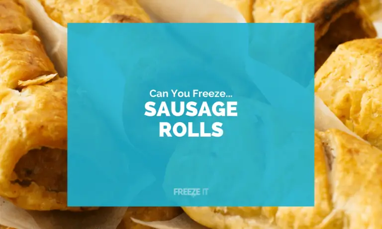 Where do you store cooked sausage rolls?