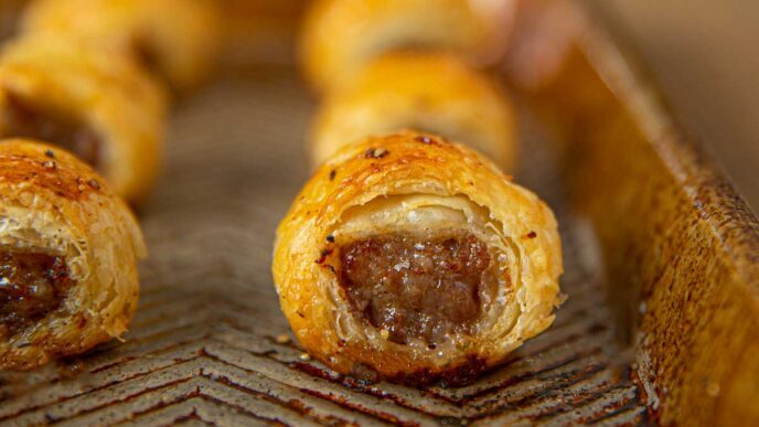can i bake sausage rolls the night before a party