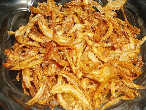 how long can fried onions be stored after opening