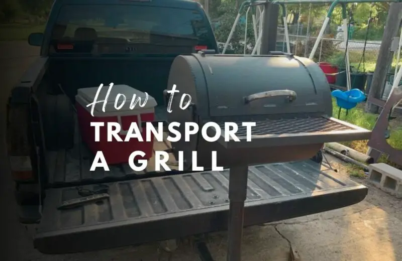 question how do i transport a traeger grill