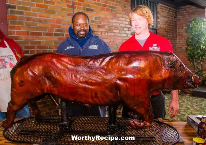 question how to cook a whole pig in the ground