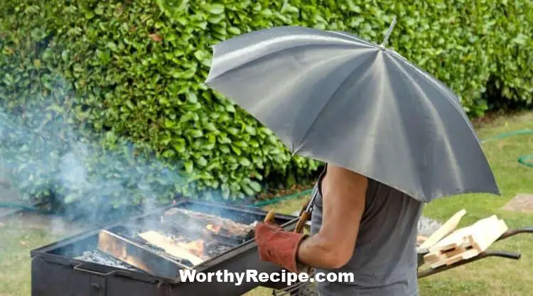 you asked can you use a kamado grill in the rain