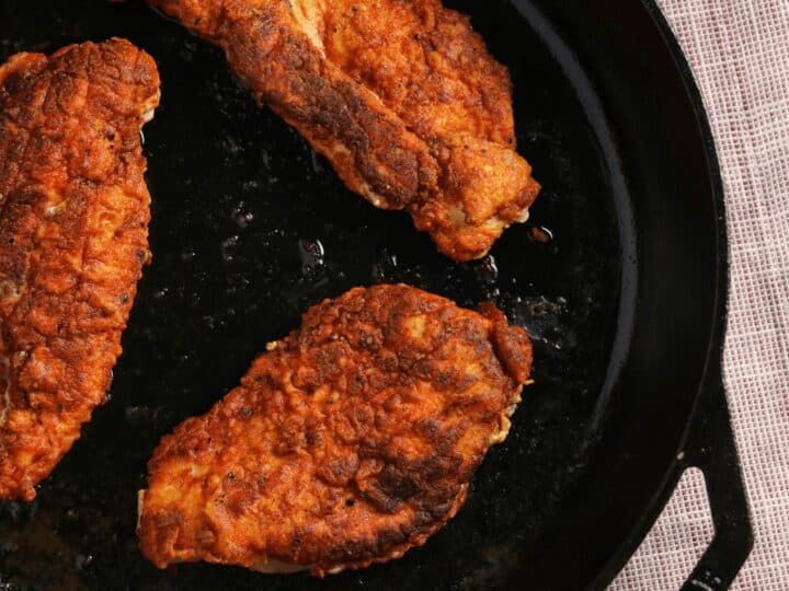 your question can you pan fry chicken without oil